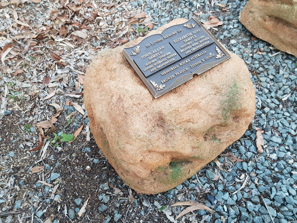 Memorial Rock Urn 1669 Large Double Sandstone