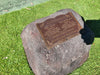 Memorial Rock Urn 1874 Large Double Charcoal/ Black