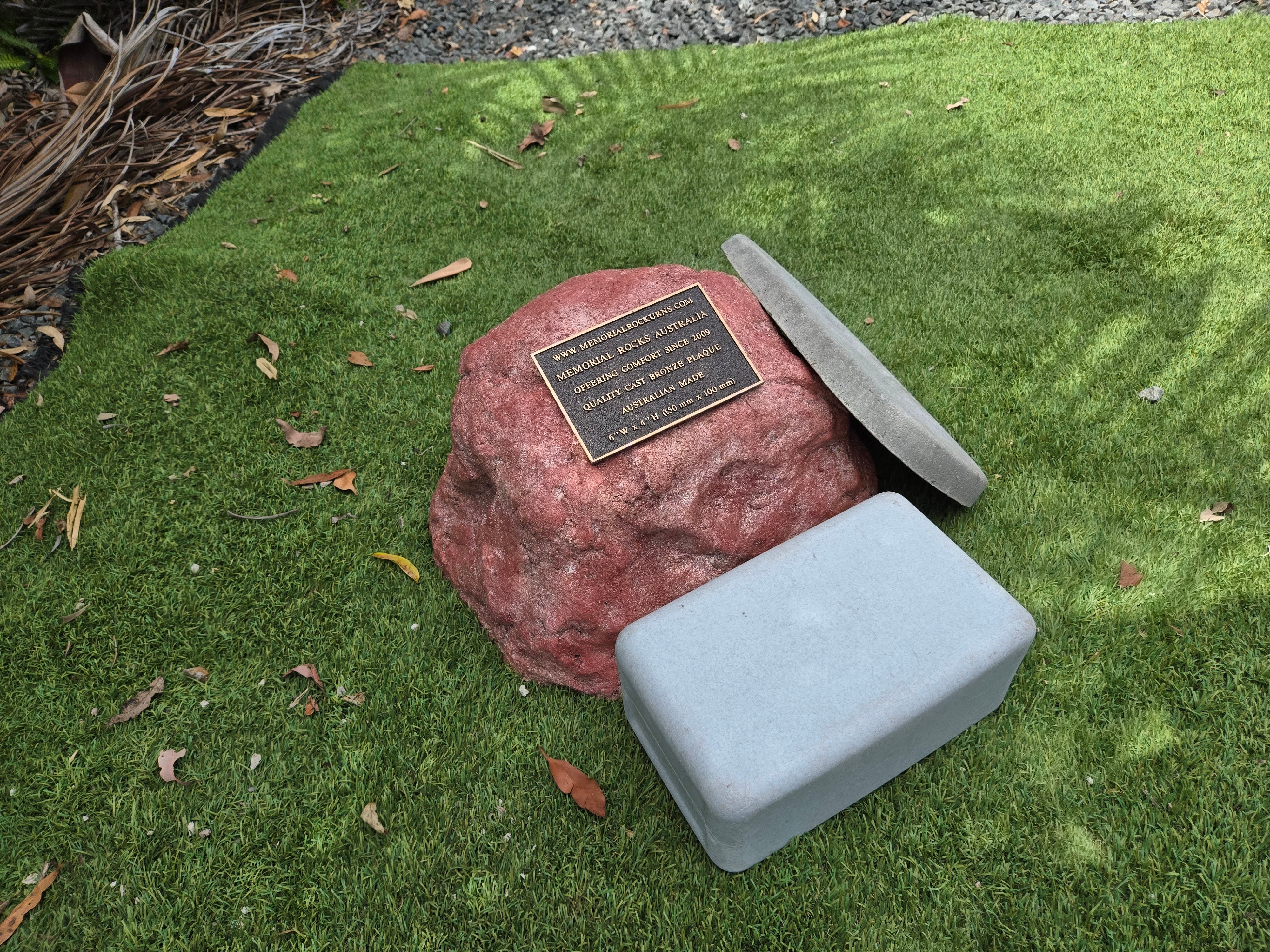 Memorial Rock Urn 2222 Medium Red