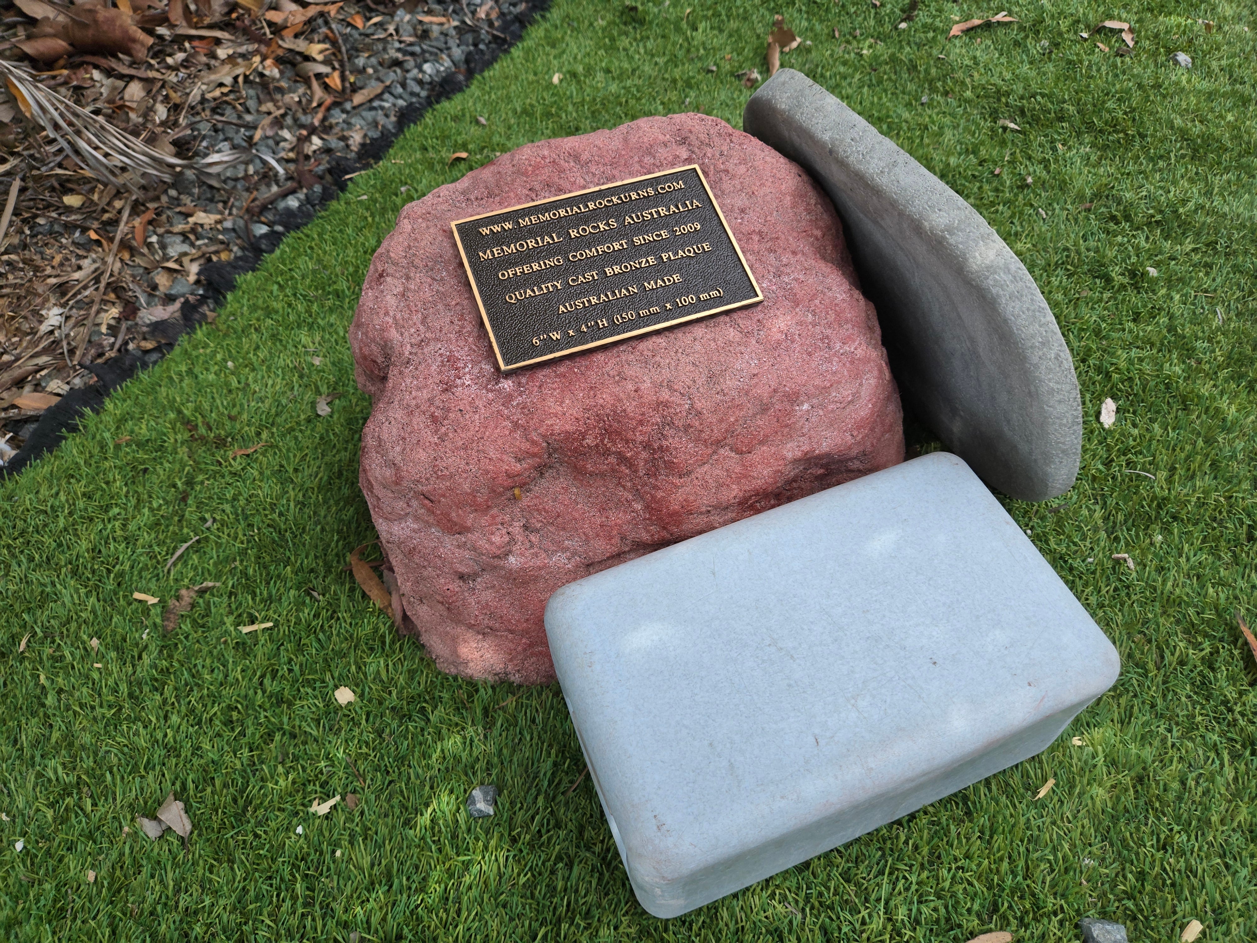 Memorial Rock Urn 2223 Medium Red