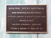 Quality Bronze Plaque Size 177mm x 120 or 150 mm