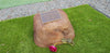 Large Double Memorial Rock Urn 1326  Brown