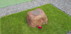 Large Double Memorial Rock Urn 1326  Brown