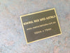 Smaller Bronze Plaque: 100mm x 75mm for partial-ash urns